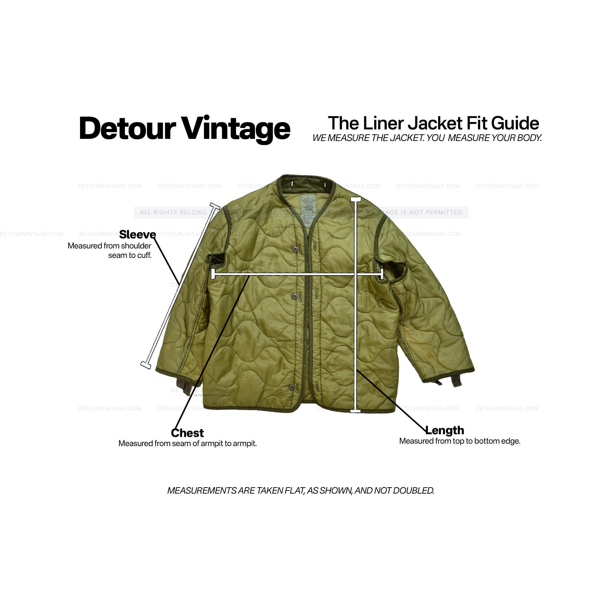 Vintage Quilted Liner Jacket, S/M - Etsy