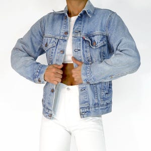 Vintage Levi's Denim Trucker Jacket Size X-Small | 1980s Made in USA