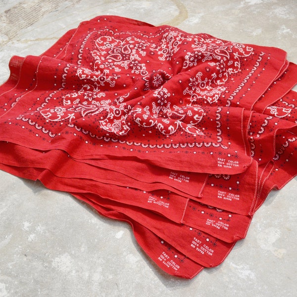 Vintage Bandana, Red