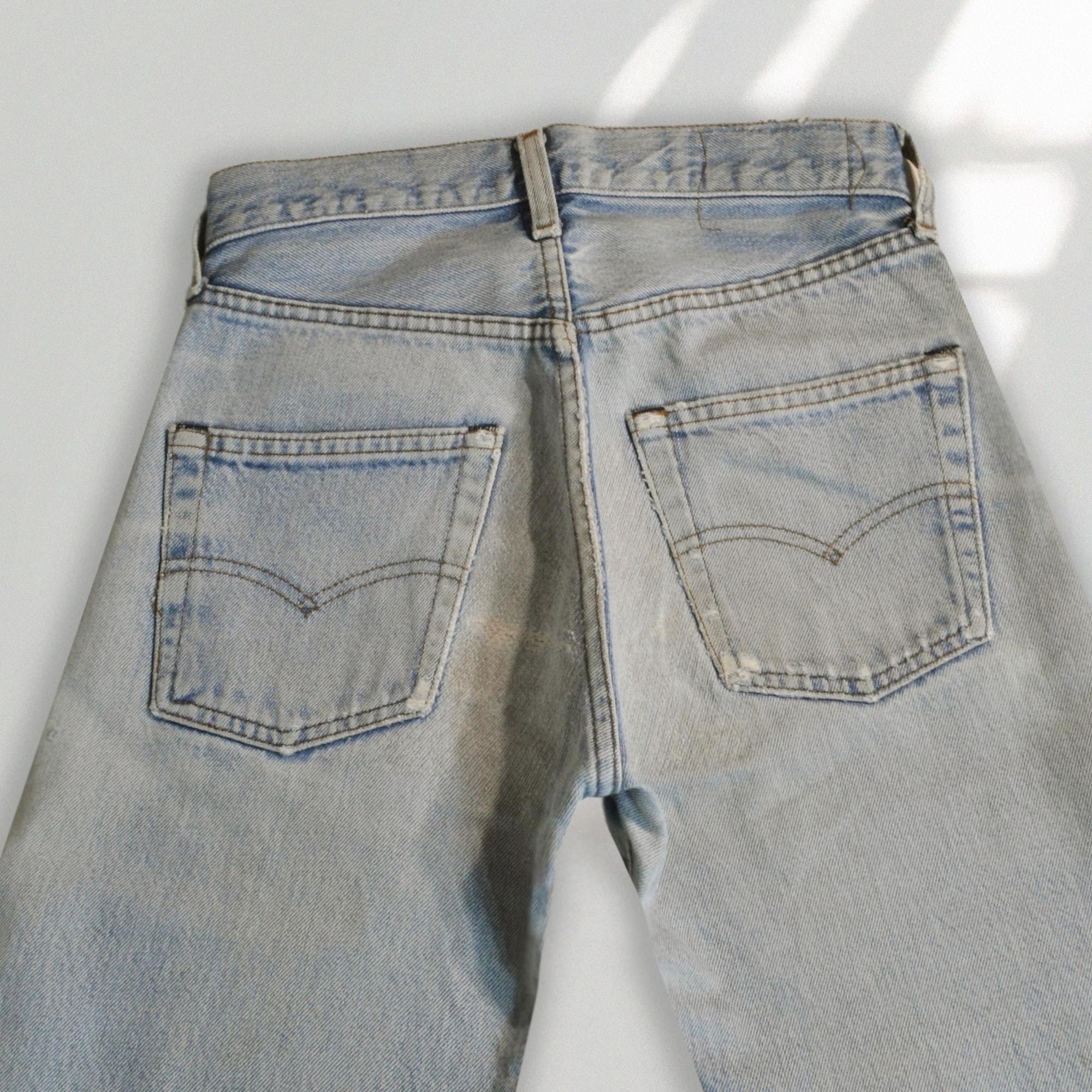 Size 24/25 Vintage Levi's 501 Selvedge Redline Jeans, 1980s Made