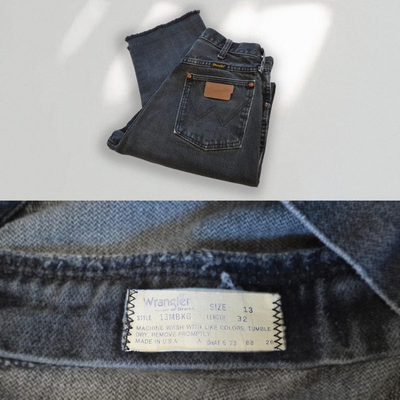 Vaqueros Wrangler vintage, talla 27/28, años 80, fabricados en EE. UU. imagen 5