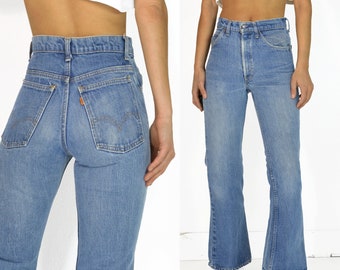 Vintage 70s Levi's 646 Bell Bottom Jeans, 27.5”