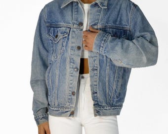 Vintage Levi's Denim Trucker Jacket Size Small, 1980s Made in USA