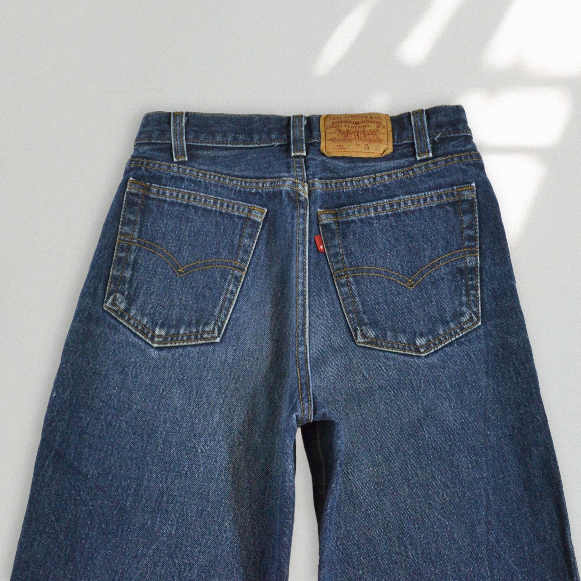 Size 24 Vintage Levi's 701 Jeans, 1990s Made in USA - Etsy