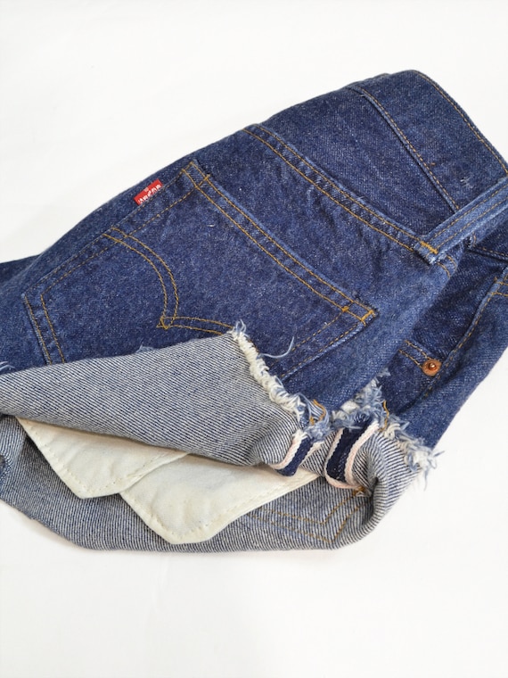 Vintage Levi's 501 Selvedge Redline Shorts, 25" - image 3