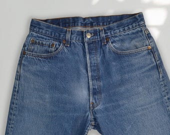 Levi’s 501 Jeans Size 29, Vintage 1980s Made in USA, W33 Tag