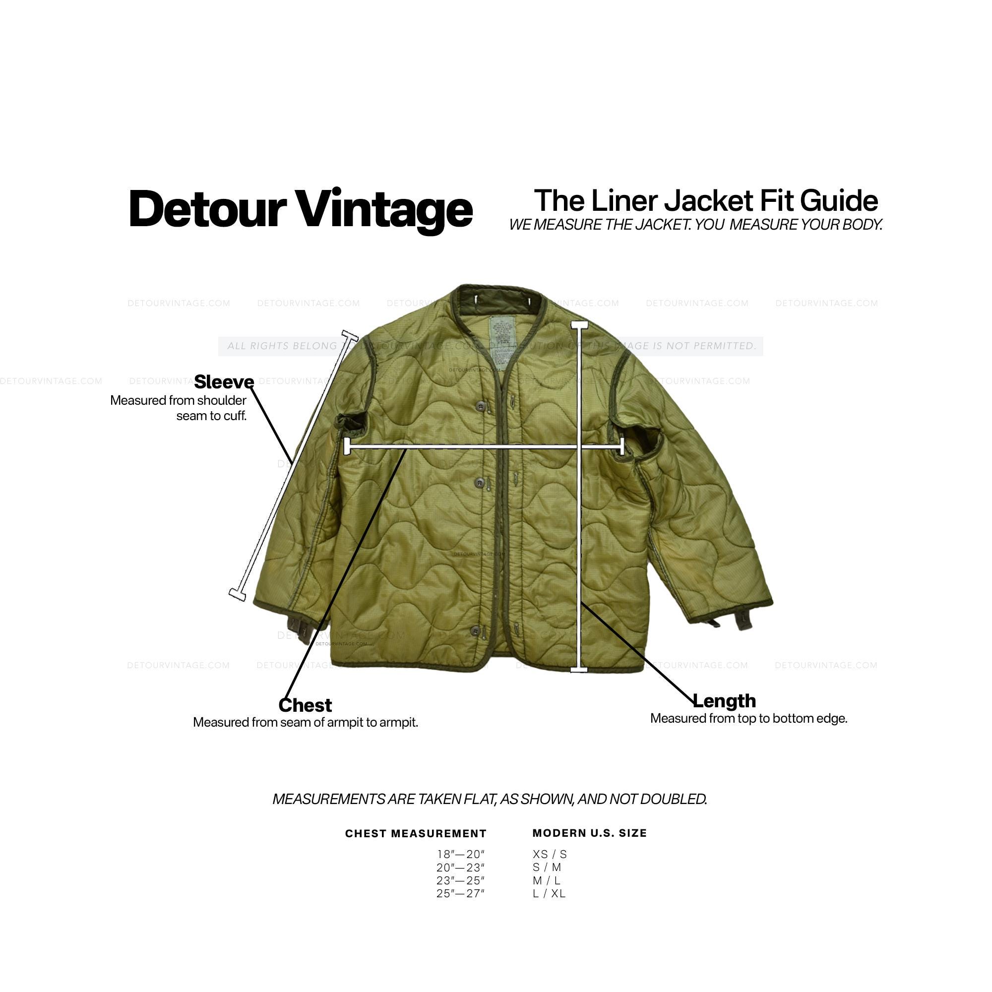 Vintage Quilted Liner Jacket - Etsy