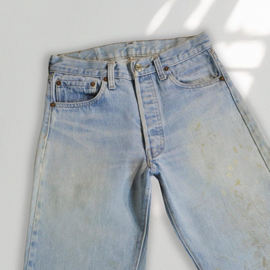 Size 23/24 Vintage Levi's 501 Selvedge Redline Jeans, 1970s 1980s