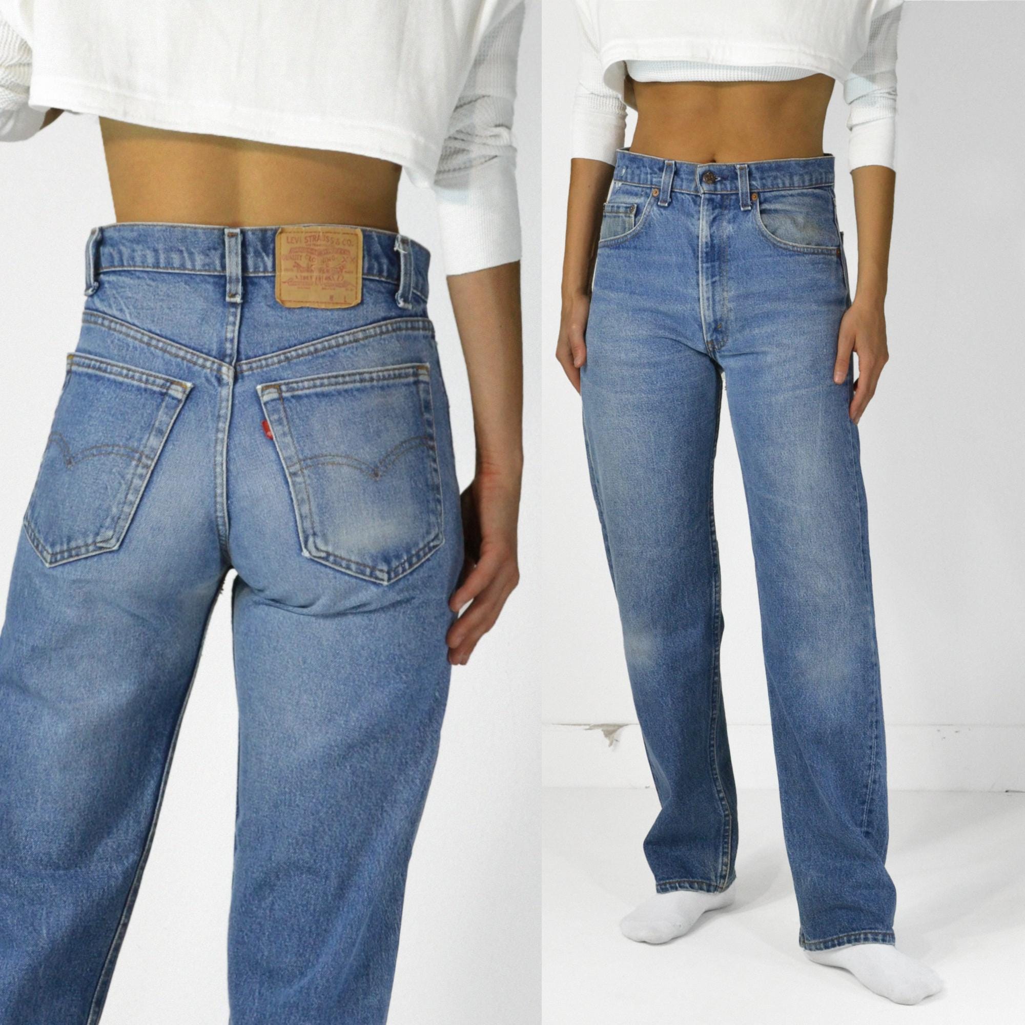 Vintage Levi's 505 Jeans 30 Waist, W32 Tag, 1980s Made in USA, 100