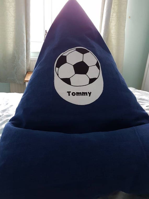 Personalised Football Bean Bag Childs Or Adult Bean Bag Etsy