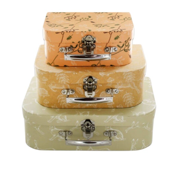 Reusable Suitcase Boxes, 4 Styles 3 Sizes, Memory Gift Stacking