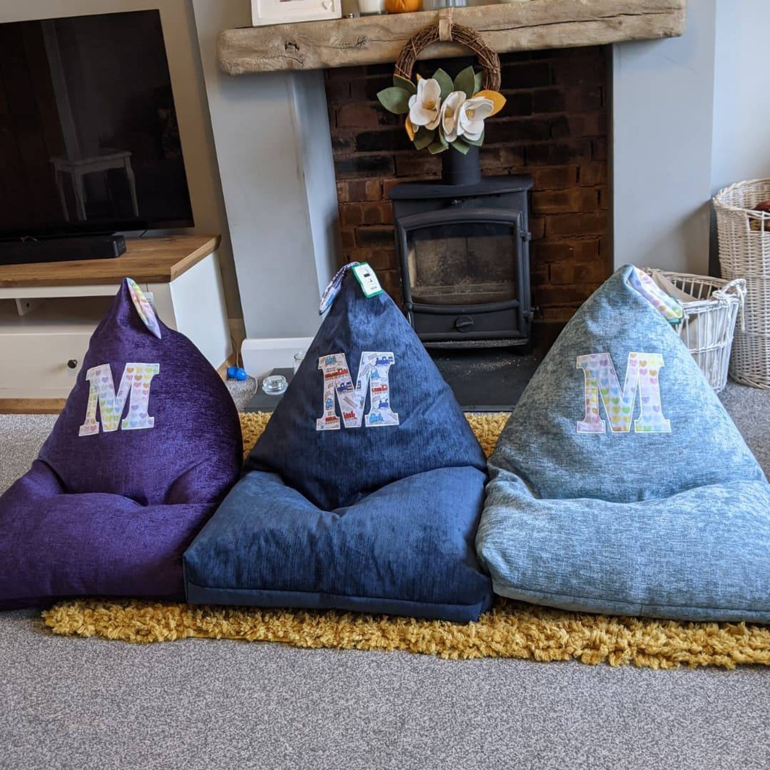 Personalised Childs Bean Bag Chair Children's Gaming Etsy