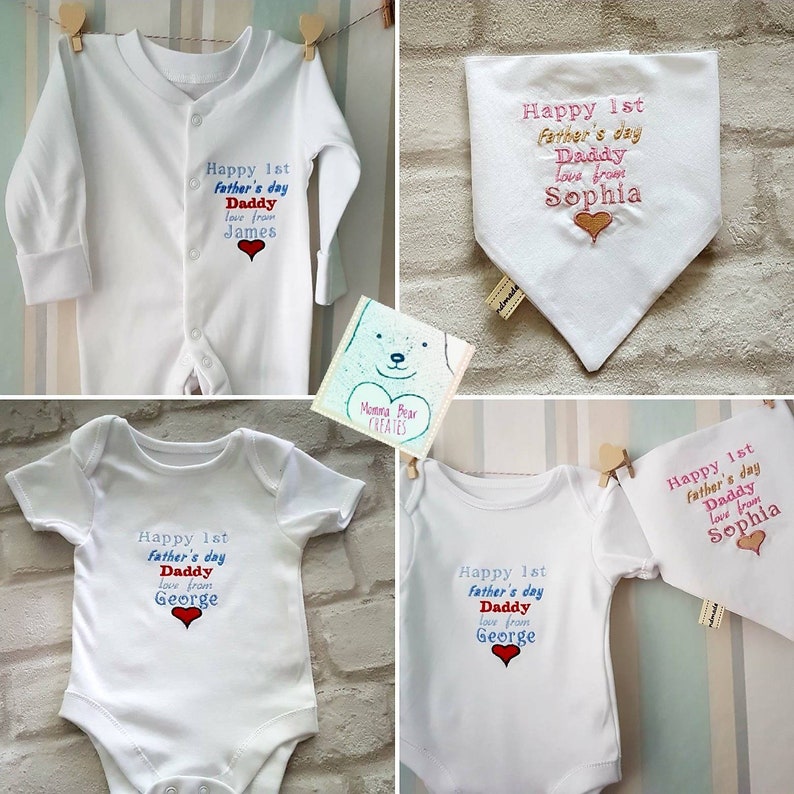 1st fathers day sleepsuit