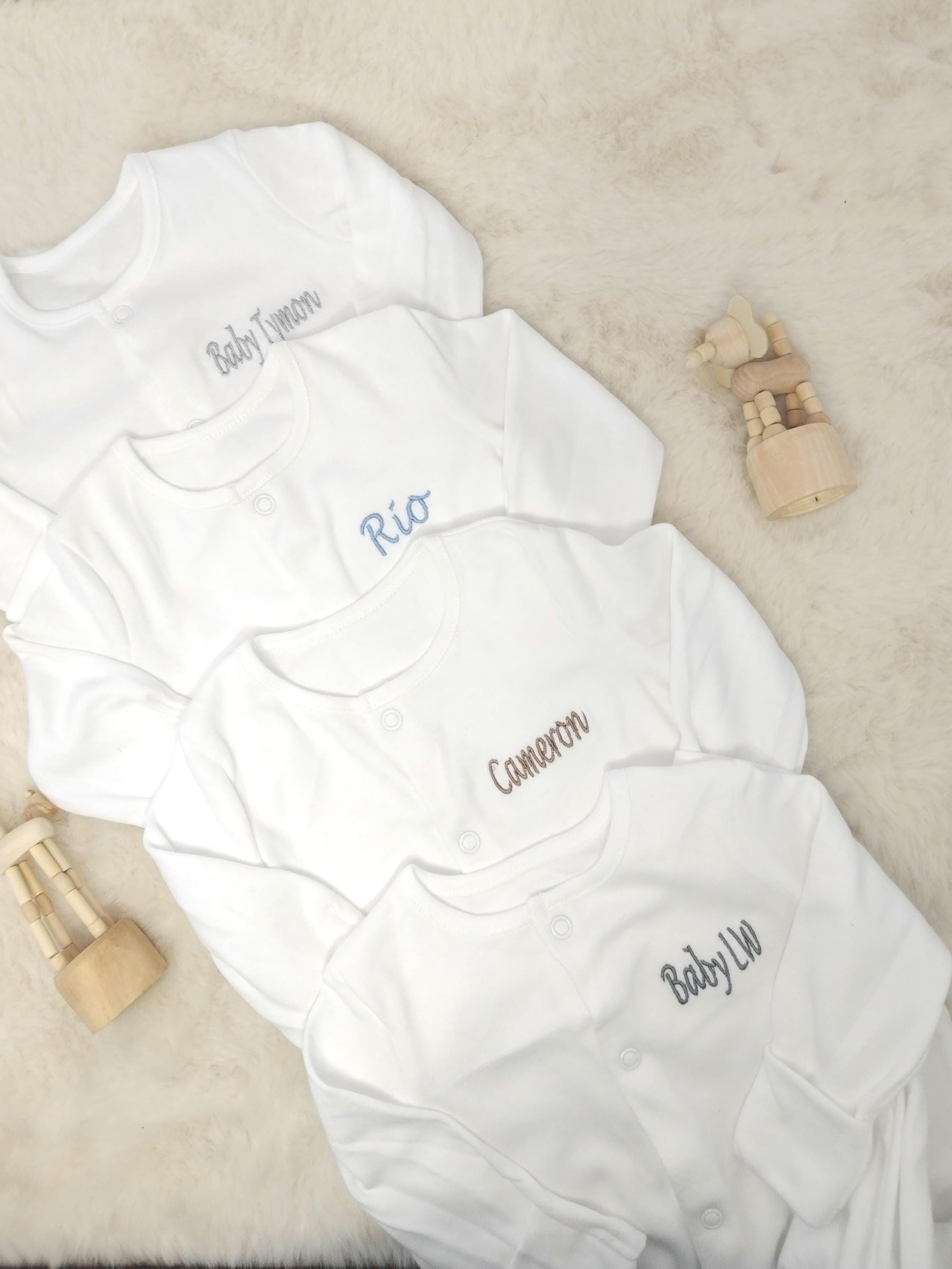 Pyjama Bébé Personnalisé Brodé - Cadeau Naissance, Grand Frère/soeur