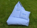 Personalised beanbag chair with hearts or stars embroidery, handmade furniture to suit toddler/small child, gift for kids