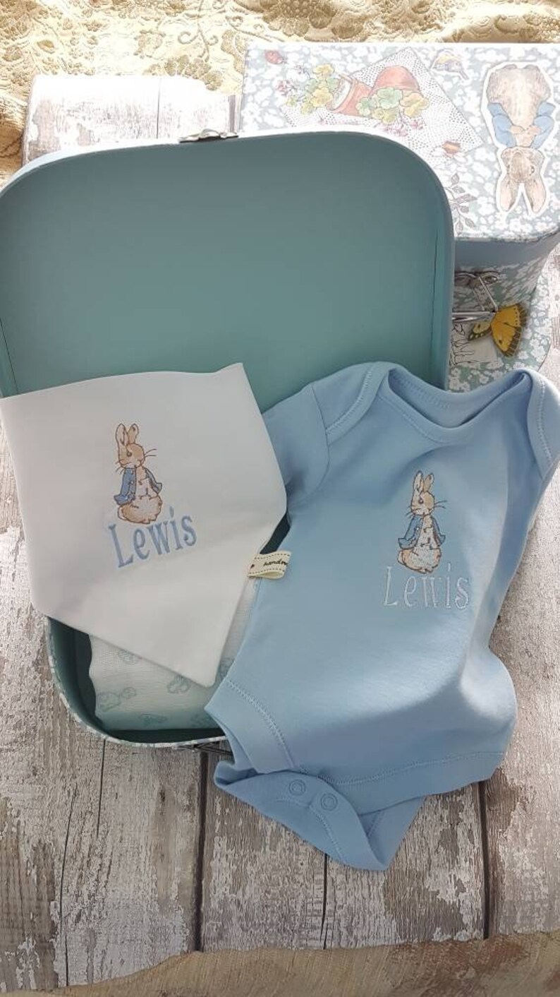 Peter Rabbit personalised baby gift set new baby gift in Etsy