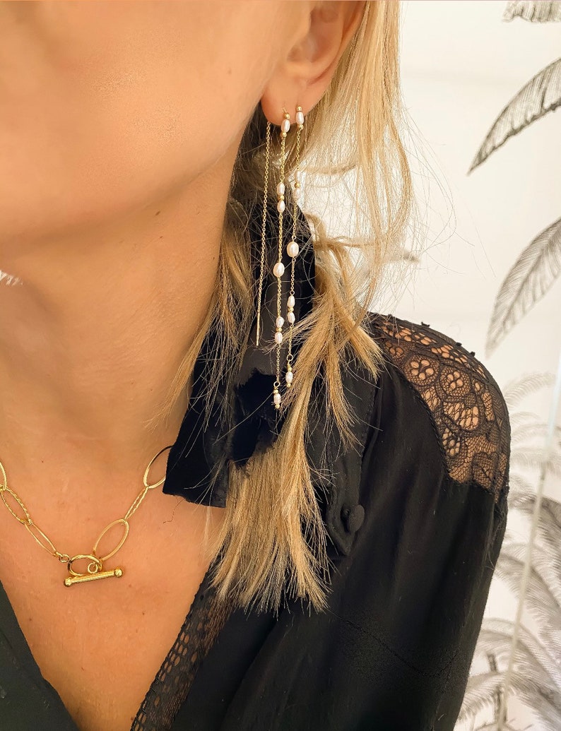 Pearl ear chain