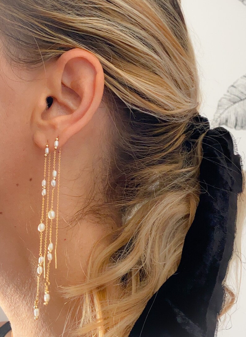 Pearl ear chain