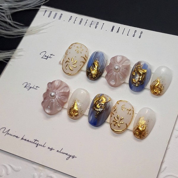 Short Press on Nails - Etsy