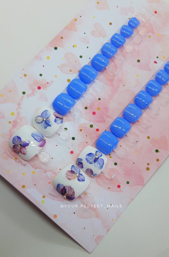 Press on Nails Toe lilac Press on Toe Toe - Etsy
