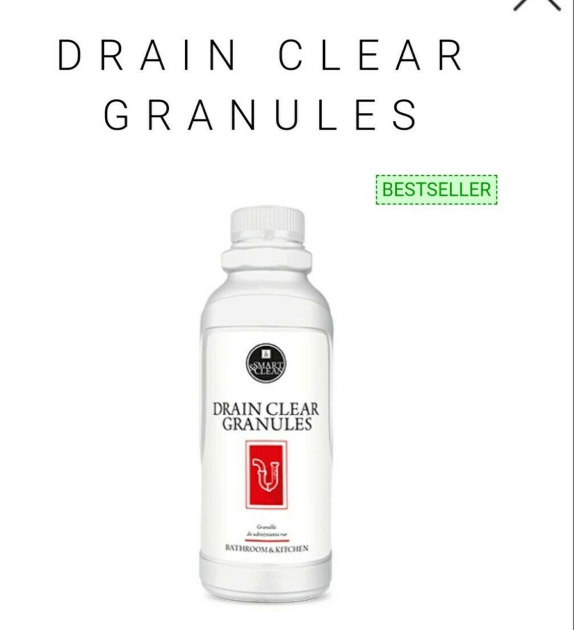 FM Drain Cleaner Granules funciona en segundos BESTSELLER Etsy