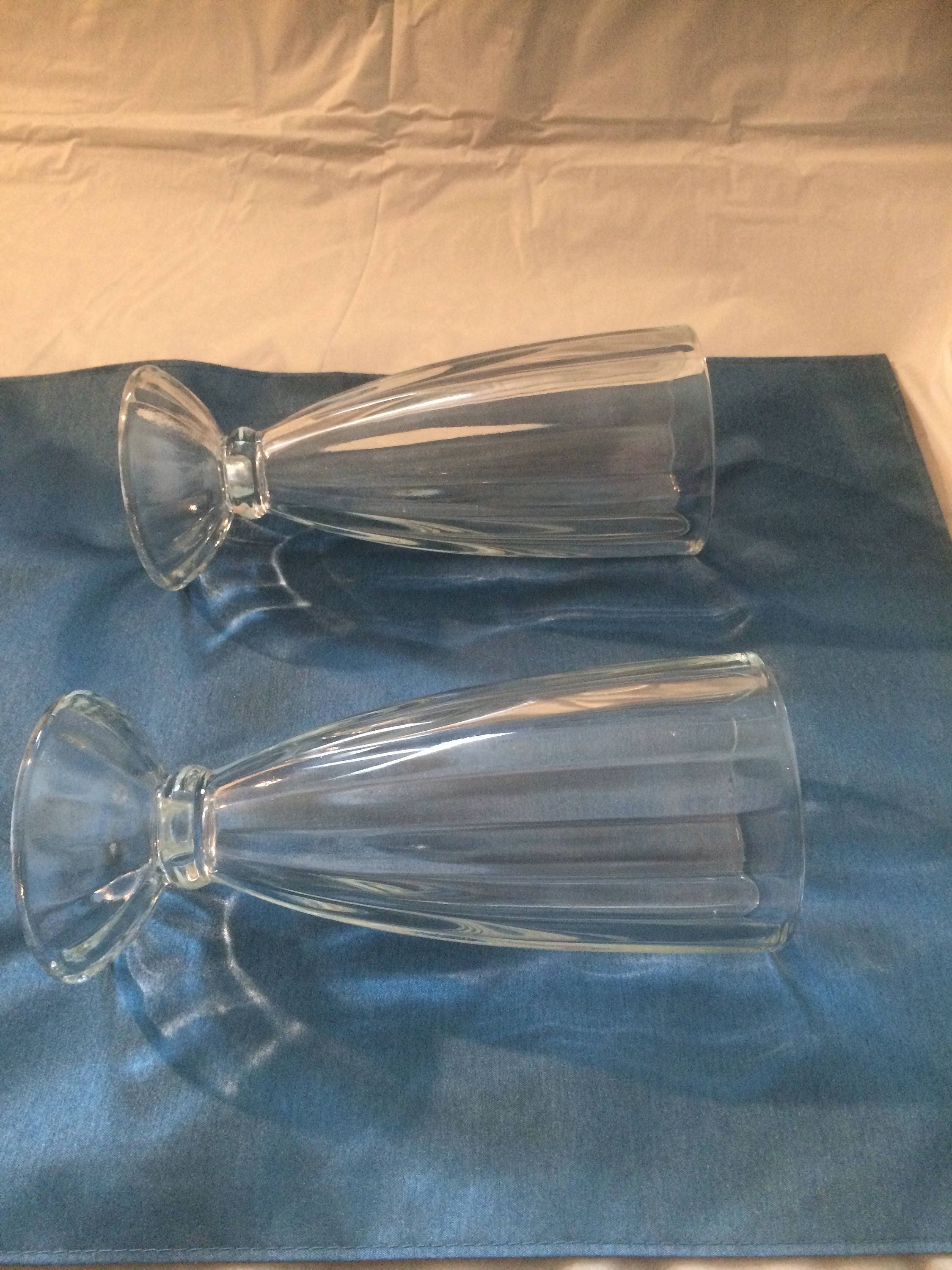 Vintage Set of 4 Milkshake Glasses Etsy