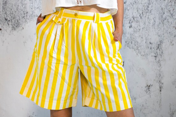 striped vintage shorts
