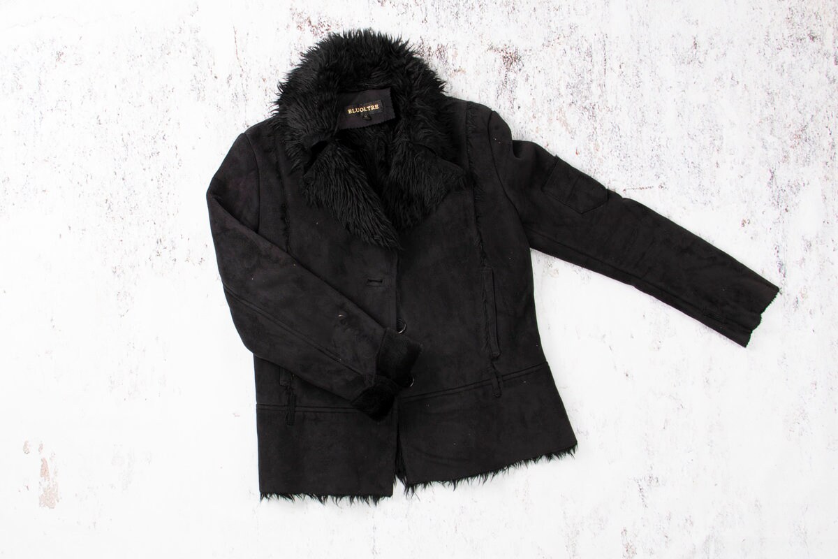 black lammy coat