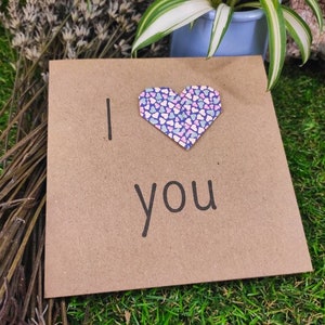 Carte avec origami pour la St-Valentin avec enveloppe