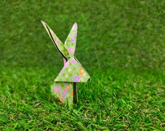 Lapin en origami fait main personnalisable