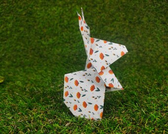 Lapin en origami fait main et personnalisable