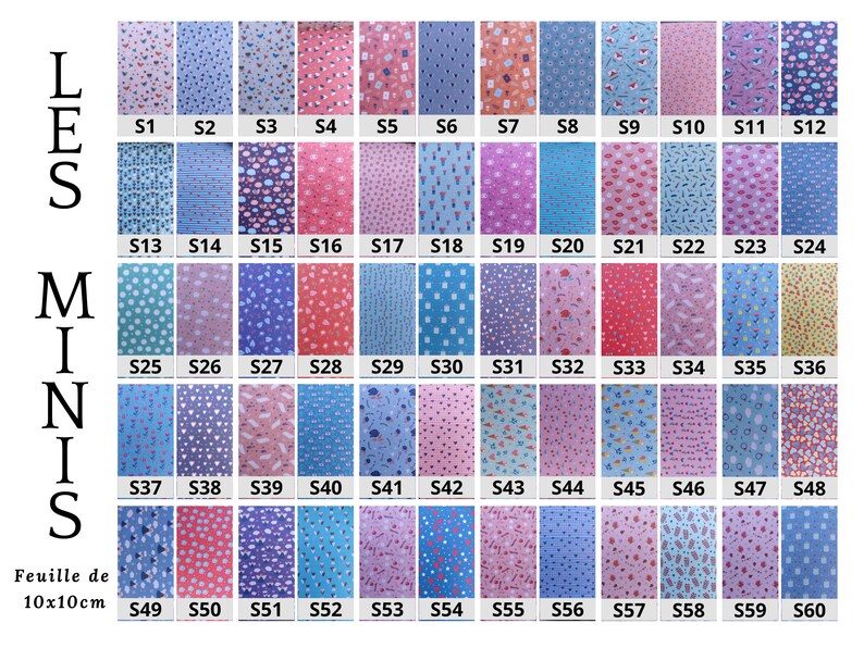 May include: A collection of 60 different patterned paper sheets, each measuring 10 cm by 10 cm. The patterns are colorful and varied, featuring flowers, stripes, polka dots, and other designs.