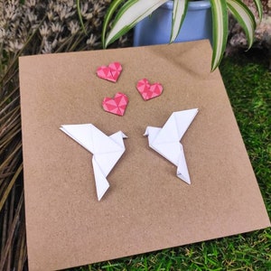 Biglietto origami per San Valentino con busta