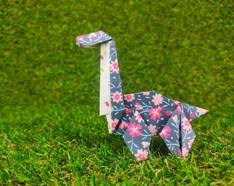 Dinosaure en origami fait main et personnalisable