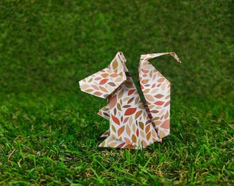 Ecureuil en origami personnalisable