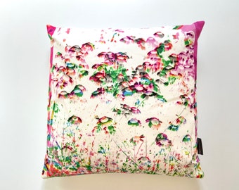 Almohada moderna floral, cojines decorativos, almohadas geométricas, cojín de flores