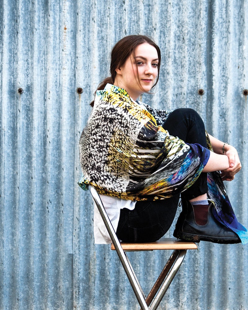 Eis reflektieren Seide Wrap große gemusterte Seide Stola | Etsy