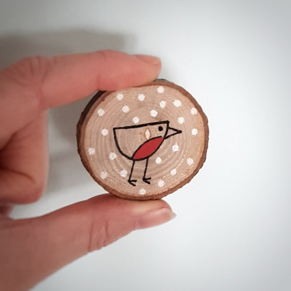 Christmas robin brooch / Festive accessories / Stocking filler