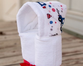 Hooded Towel-Monogram-Personalize-Baby Gift-Rolled Hooded Towel-Toddler Hooded Towel-baby towel-Monogrammed baby gift-Monogram hooded towel