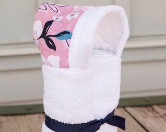 Hooded Towel-Monogram-Personalize-Baby Gift-Rolled Hooded Towel-Toddler Hooded Towel-baby towel-Monogrammed baby gift-Monogram hooded towel