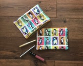 Penguin print zip bag