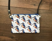 Kingfisher cross-body bag