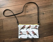 Garden birds cross body bag