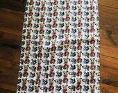 Dog pattern silk scarf