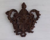 Antique french pediment dating from the 18th century cast iron gate