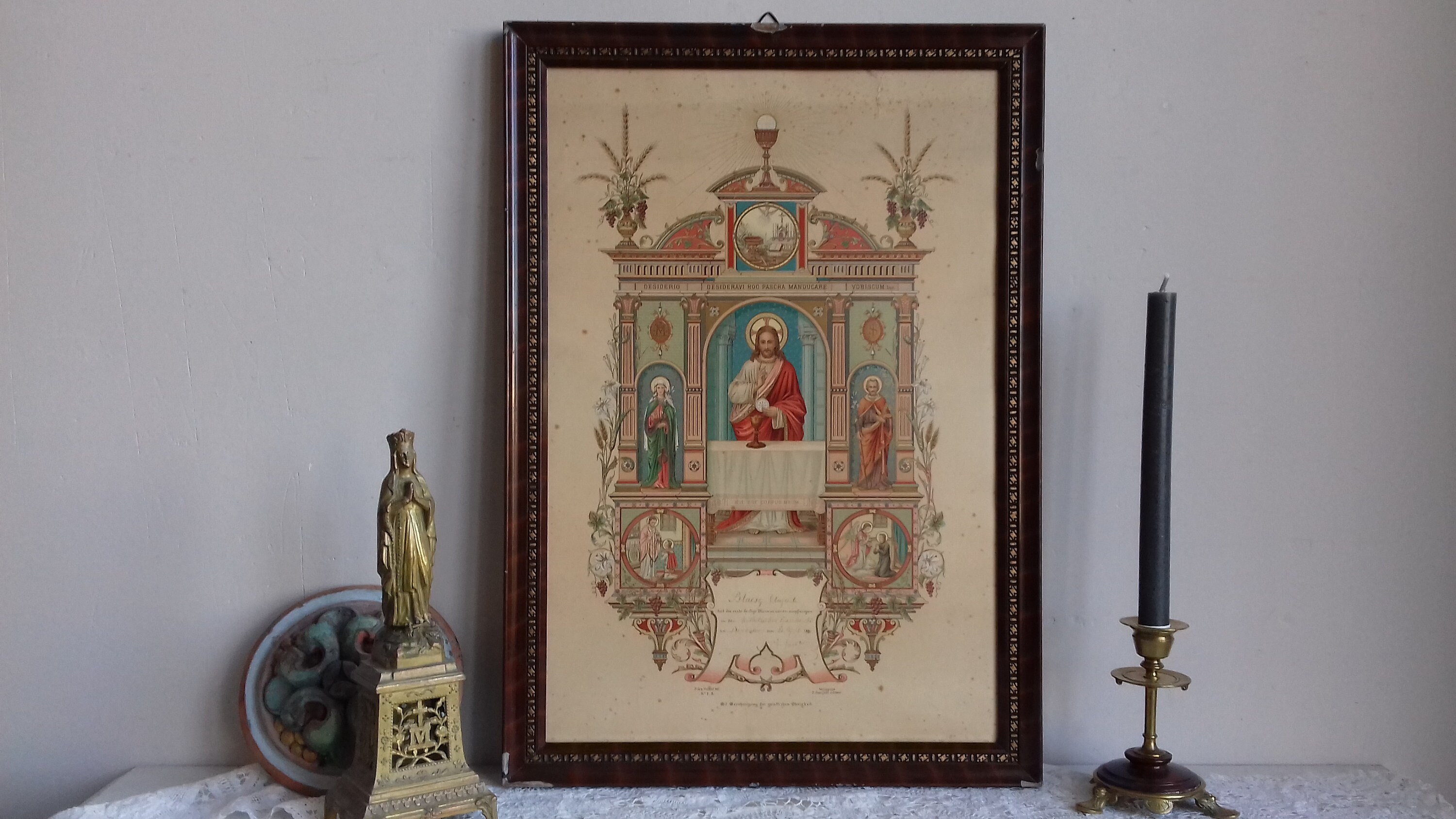 Lithographie 1890 Par Gangloff de Mulhouse sur Dessin Frère Florent Del