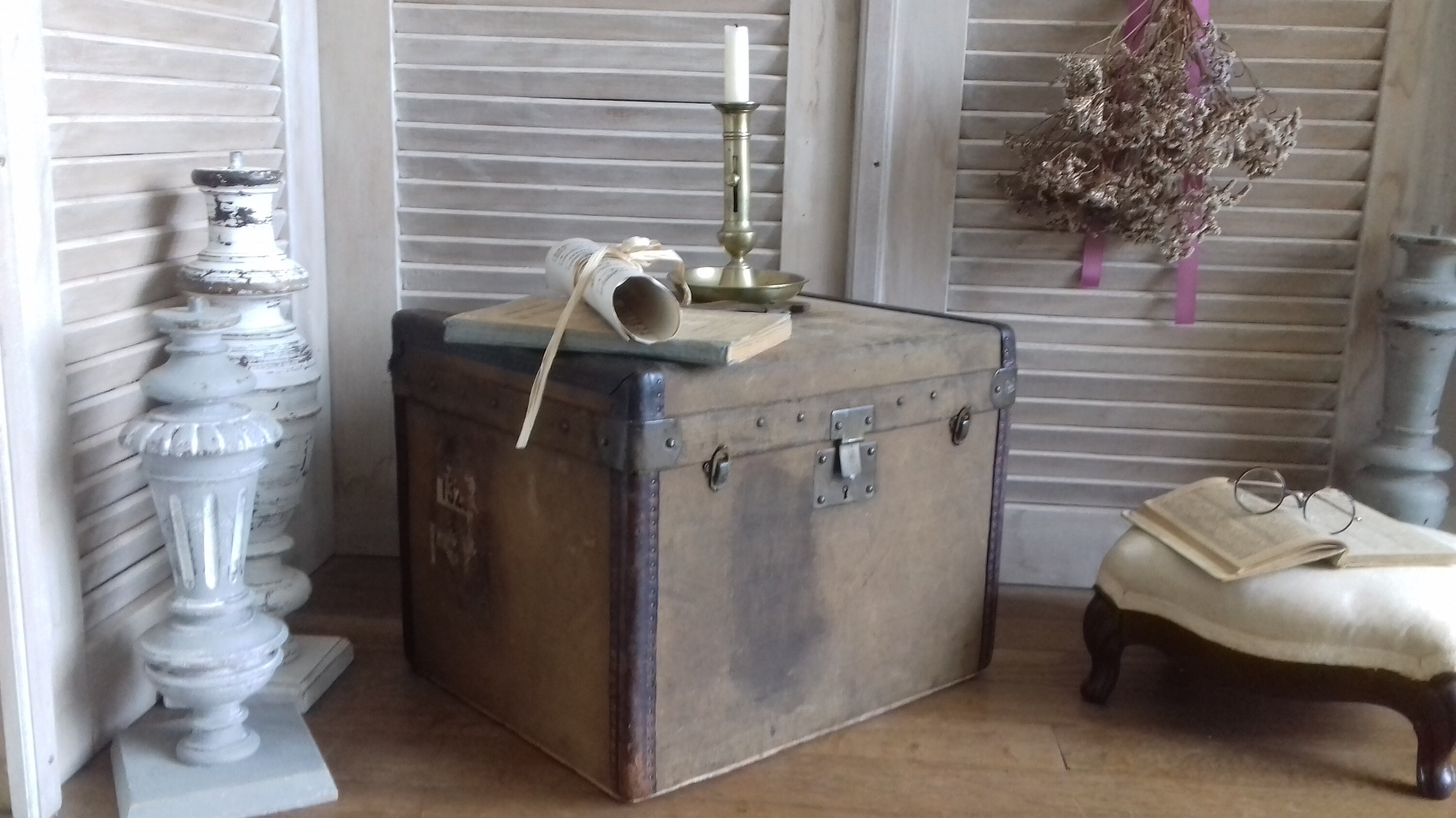 Malle à Chapeaux de Femme Début Xxe