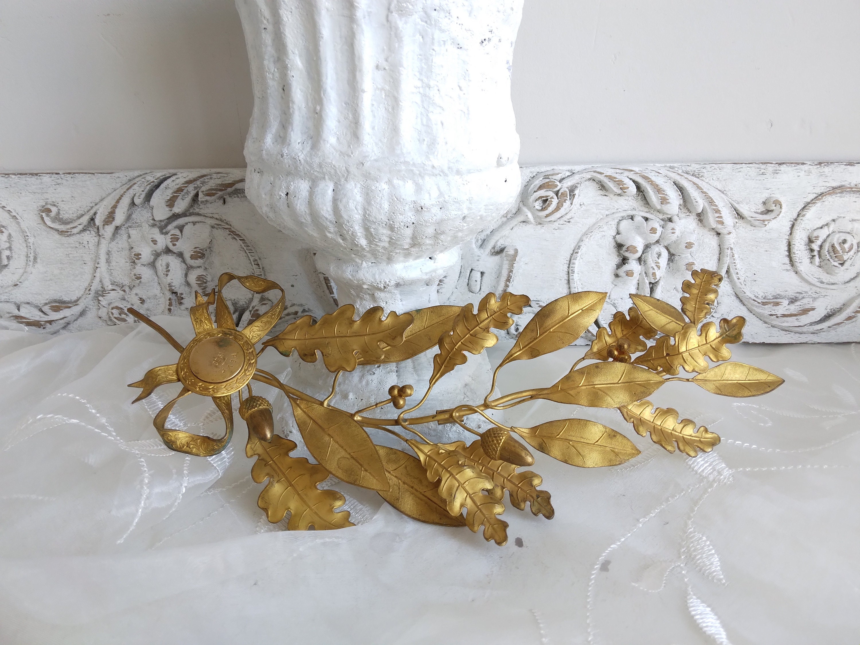 Palme de Feuilles Chêne et Laurier en Argent, Pévy, 1928