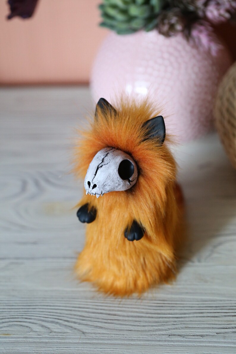 FOR ORDER Red Fox Death toy plush creepy cute plush fantasy | Etsy