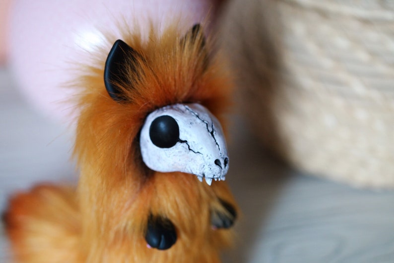 FOR ORDER Red Fox Death toy plush creepy cute plush fantasy | Etsy